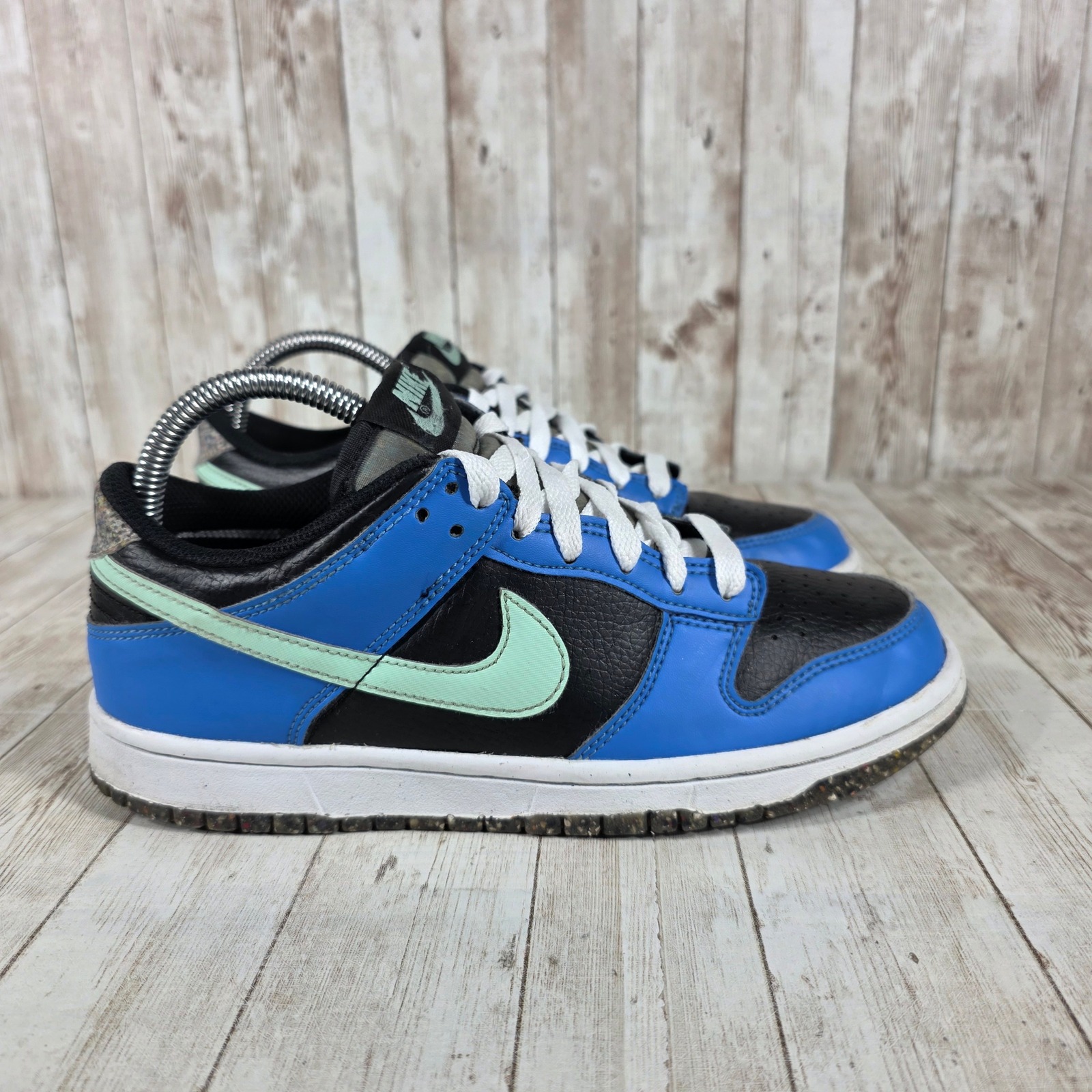 Nike Dunk Low Grind Youth Sneakers Blue Black Green Dr0165-001 Size 6.5y